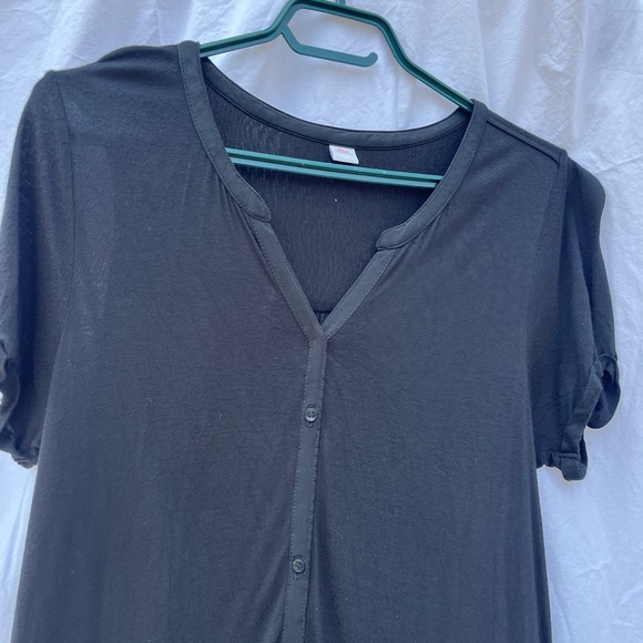 Black short sleeved Dress Casual - Picture 3 of 5
